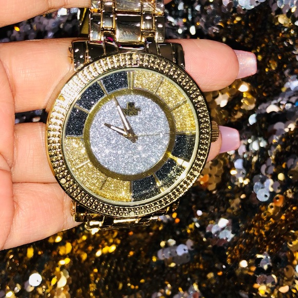 Real Diamond mens watch best gift for all occasions not CZ not fake huge sale! - Picture 7 of 7